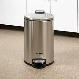 Відро для сміття МVM з кришкою та педаллю 20 л (BIN-16 20L SS) - мініатюра 9