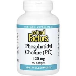 Фосфатидилхолін Natural Factors Phosphatidyl Choline (PC) 420 мг 90 м'яких капсул