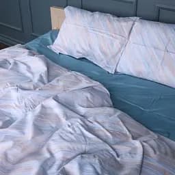 Комплект постільної білизни MirSon Сатин Pastel Dream 143х210 см (2200011124131) - мініатюра 2