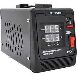 Стабілізатор напруги релейний Green Wave Mauser 1000VA Q4 700 Вт 1 x Shuko DC140-260V AC220±8% BOX