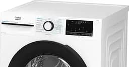 Пральна машина Beko фронтальна, 10кг, 1400, A+++, 58см, дисплей, інвертор, пара, білий (BM3WFU410435WB) - мініатюра 6