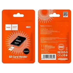Адаптер для карт пам'яті Hoco HB22 TF to SD card holder чорний - мініатюра 4