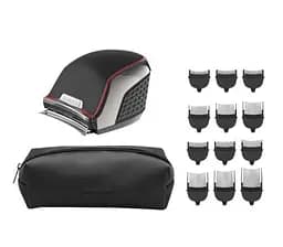 Remington Машинка для стрижки Quickcut Pro, мережа+акум., роторний мотор, насадок-12, титан.напил., чорний - мініатюра 3