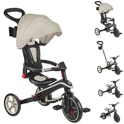 Велосипед дитячий Globber Explorer Trike Foldable 4в1 до 20 кг пісочний (732-466-2) - мініатюра 2