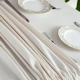 Скатертина ТЕП Aquastop водовідштовхувальна Milky White 150x150 см (С-04222_30305) - мініатюра 5