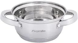 Каструля Kamille зі скляною кришкою низька Ø14 см kuh0009869 - мініатюра 3