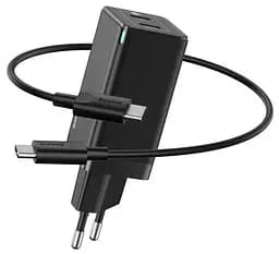 Швидкісне заряджання 45 ВТ Baseus GaN2 2 порти Type-C з кабелем CCGAN-M01