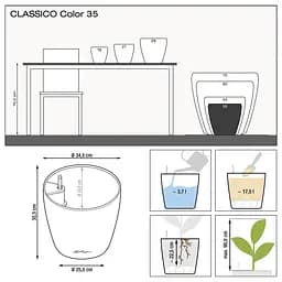 Вазон Lechuza Classico Color, 17 л, пісочно-коричневий (13225) - мініатюра 3