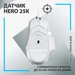 Комп'ютерна мишка Logitech G502 X USB White (910-006146) - мініатюра 4