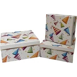 Набор подарочных коробок UFO Party 3 шт. (W2553 Набор 3 шт Party прям.)