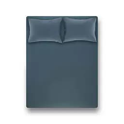Простирадло на гумці з наволочкою Penelope Laura petrol, 200х120+70х50 см, бавовна, синій (svt-2000022278027)