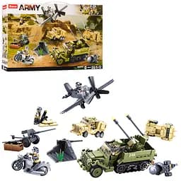 Конструктор детский SLUBAN Военный транспорт, M38-B0812, 552 детали, фигурки персонажей