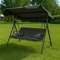 Гойдалка Leobro з подушками на 3 особи Grey