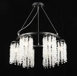 Люстра подвесная хрустальная S2480/6 Черный