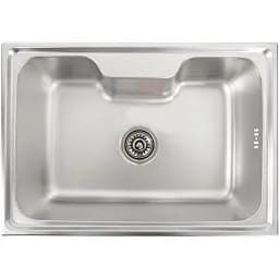 Кухонна мийка Рlatinum 6043 з нержавіючої сталі 0.8 мм прямокутна 60x43 см сатин (SP000015463)