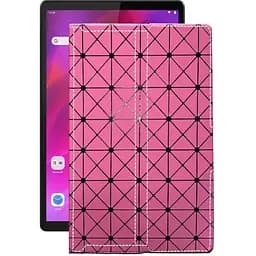 Чехол StatusCASE из экокожи для планшета Lenovo Tab K10 Розовый ромб