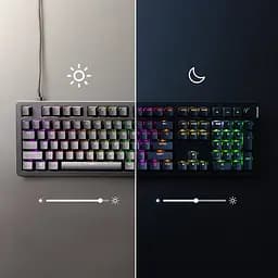 Клавіатура механічна Alloy Rise 106key, Red, USB-A, EN/UA, RGB, чорний HyperX teh0013885 - мініатюра 7