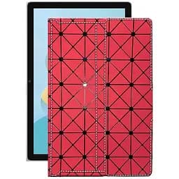 Чехол StatusCASE из экокожи для планшета Blackview Tab 13 Красный ромб