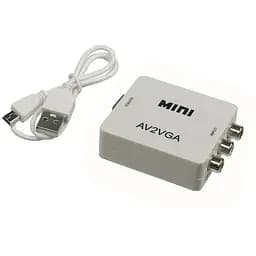Конвертер AV to VGA белый