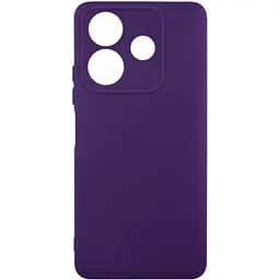 Чохол TPU GETMAN Liquid Silk Full Camera для ZTE Nubia V60 Темно фіолетовий / Dark Purple