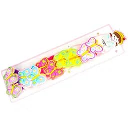 Резинка для волосся дитяча Метелики La-beauty 0108-412, 10 штук