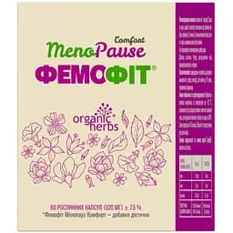 Капсулы Фемофит Менопауза комфорт ФитоБиоТехнологии 60 шт.