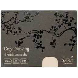 Набор серых открыток HAIKU в коробке 14.7х10.6см 325г/м22л. SM-LT Art
