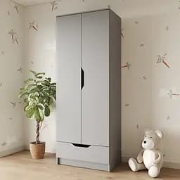 Шкаф распашной MebelStar 2Д1Ш Лилу 80x50x210 см Серая мышка (MBS-1406)