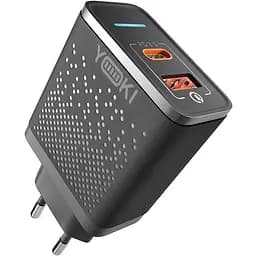 Мережевий зарядний пристрій Yoki Led Series 33W Black