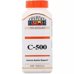 Вітамін C 21st Century C-500 500 мг 250 таблеток