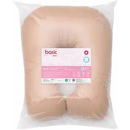 Подушка Sonex Basic Flex для вагітних та відпочинку П-подібна антиалергенна 135x68x25 коричнева (SO102580) - мініатюра 2