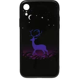 Чохол-накладка Toto Night Light Print Glass Case Apple iPhone XR Deer
