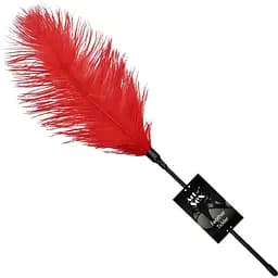 Ласкитка со страусиным пером Art of Sex - Feather Tickler, цвет Красный