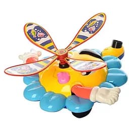 Детская каталка на палке Bambi «Цветочек» 363 (Blue-Yellow) подвижные детали