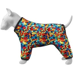 Ветровка для собак Waudog Clothes, рисунок "Блоки", XS25