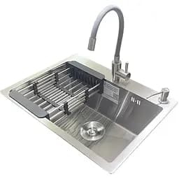 Комплект мийка + змішувач Romzha Arta U-550S (C)