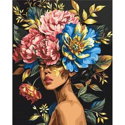 Картина по номерам Brushme Цветочная гармония 40x50 см