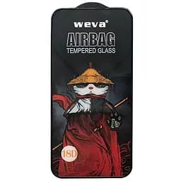 Захисне 2.5D скло Weva AirBag (тех.пак) для Apple iPhone 17 / 17 Pro / 16 Pro (6.3) Чорний