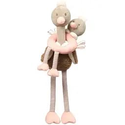 Розвиваючий іграшковий набір - м'яка іграшка та брязкальце BabyOno "Страуси"