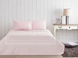 Постільна білизна з жаккардовим покривалом-піке Brenda Pink / простирадло на резинці Tac pbe0051426