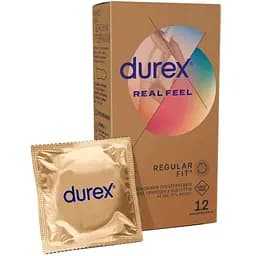 Презервативи Durex Real Feel з синтетичного латексу (безлатексні) 12 шт. (5052197026719)