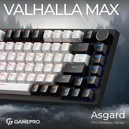 Клавіатура магнітна дротова GamePro Asgard Valhalla Max 75% USB Black (MK160B MAX) - мініатюра 10