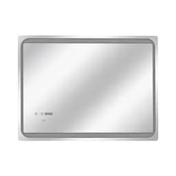 Дзеркало Qtap Mideya 800x600 з LED-підсвічуванням Touch, з антизапотіванням, з годинником, диммером яскравості QT2078NCF8060W - мініатюра 3