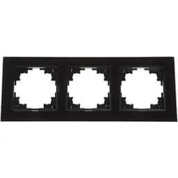 Рамка Brille тройная черная (стекло) NB-3F bk