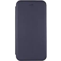 Кожаный чехол-книга Classy для Samsung Galaxy A20/A30 Темно-синий