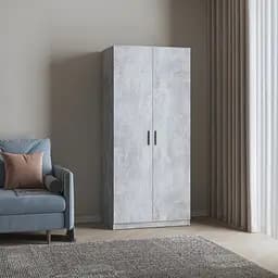 Шкаф для одежды Vays, 2-х дверный шкаф M-54 Бетон