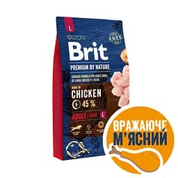 Сухий корм для собак великих порід Brit Premium Dog Adult L з куркою 8 кг - мініатюра 4