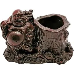 Хотей підставка для ручок кам'яна крихта коричневий 8х14х9,5 см