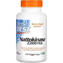 Натуральна добавка Doctor's Best Nattokinase 270 вегакапсул