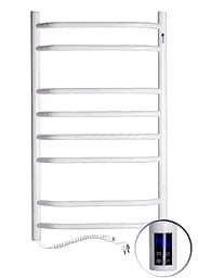 Электрический полотенцесушитель Navin Блюз 480x800 Sensor левый с таймером 12-006133-4880, Белый, Левое, Электронный
